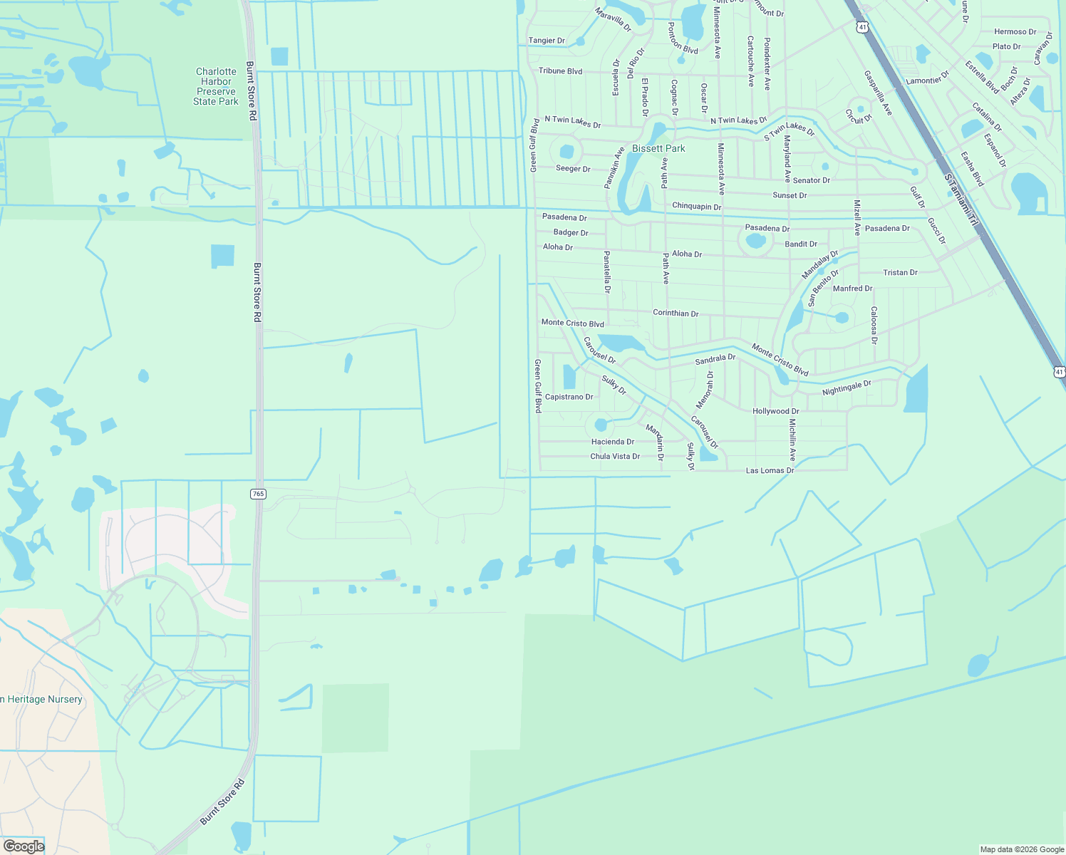 map of restaurants, bars, coffee shops, grocery stores, and more near 13435 Green Gulf Boulevard in Punta Gorda