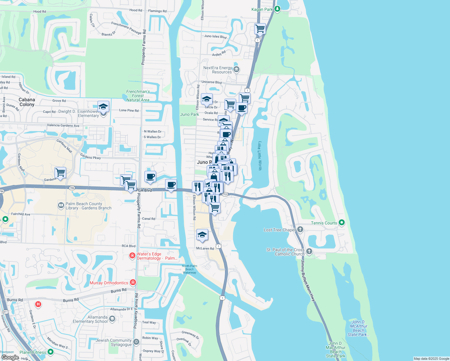 11566 Highway A1A Palm Beach Gardens - Lng= 80.0599711 