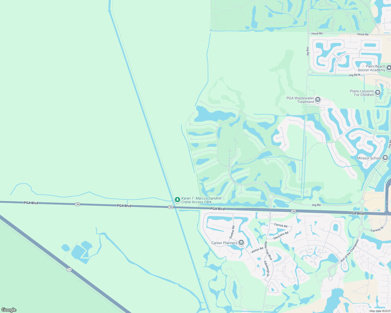 map of restaurants, bars, coffee shops, grocery stores, and more near 138 Olivera Way in Palm Beach Gardens