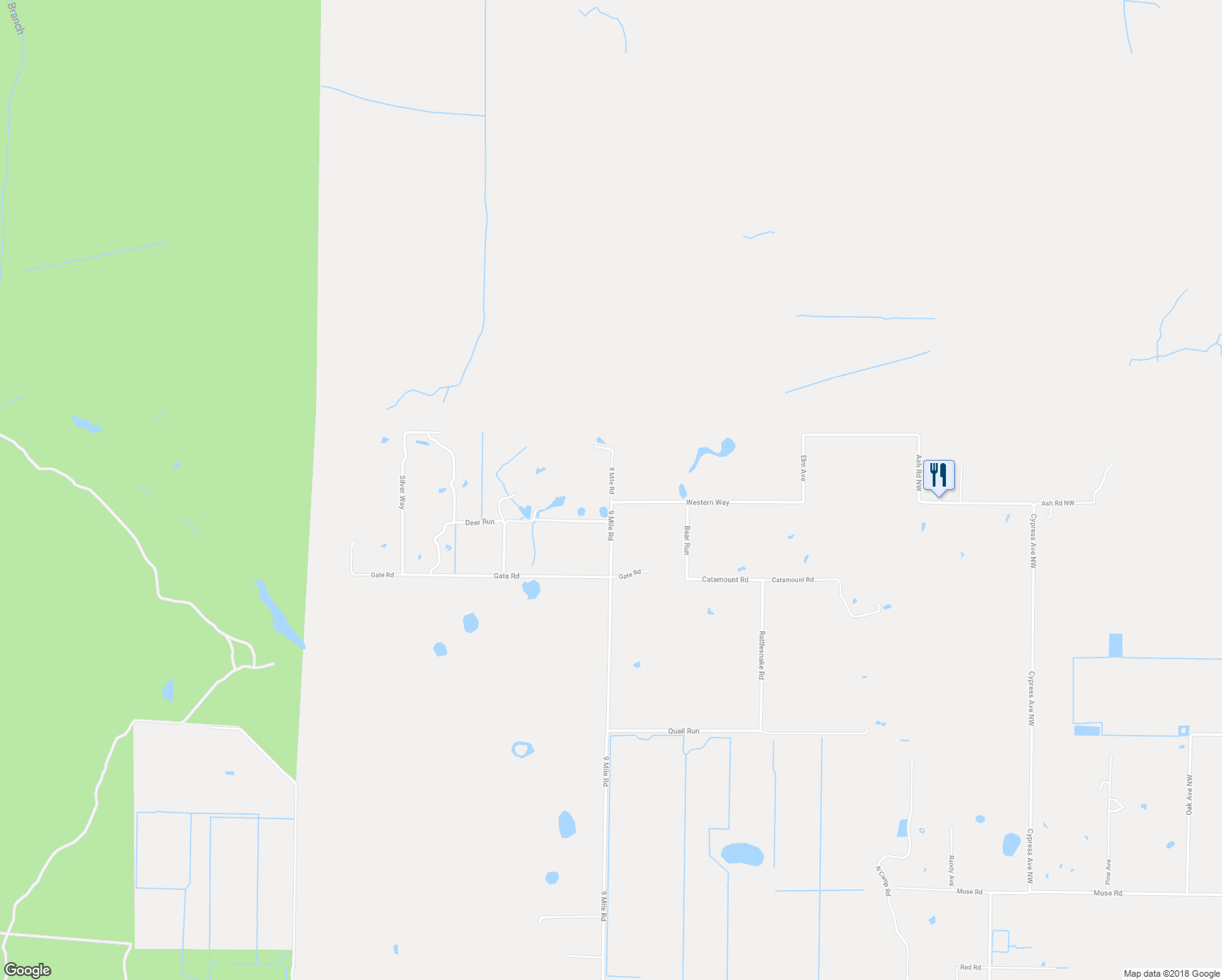 map of restaurants, bars, coffee shops, grocery stores, and more near 2184 9 Mile Road in LaBelle