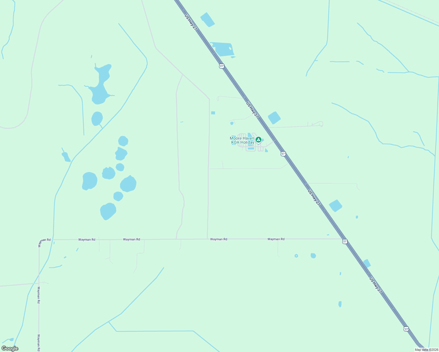 map of restaurants, bars, coffee shops, grocery stores, and more near 1651 Coffey Road in Moore Haven