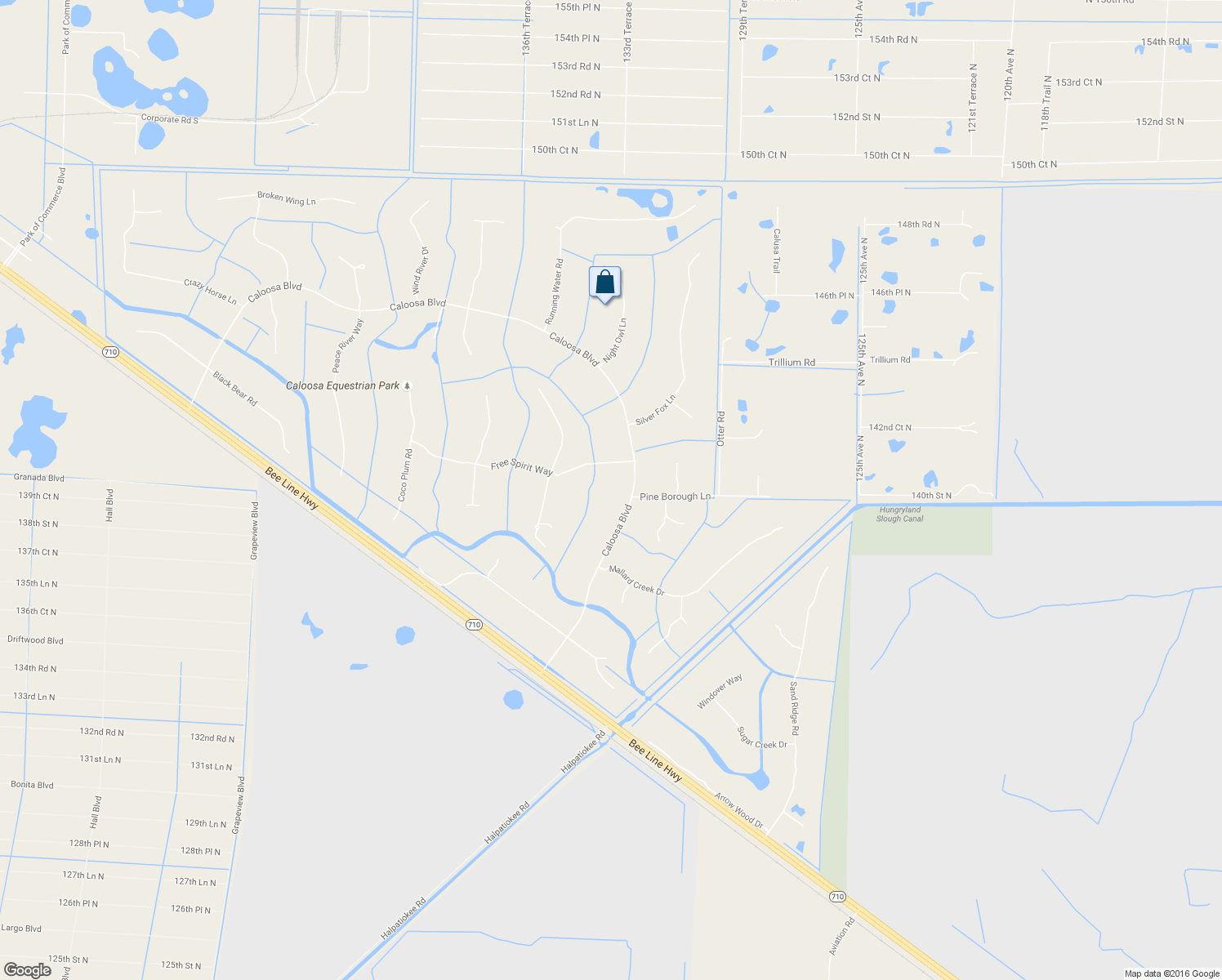 map of restaurants, bars, coffee shops, grocery stores, and more near 13993 Caloosa Boulevard in West Palm Beach