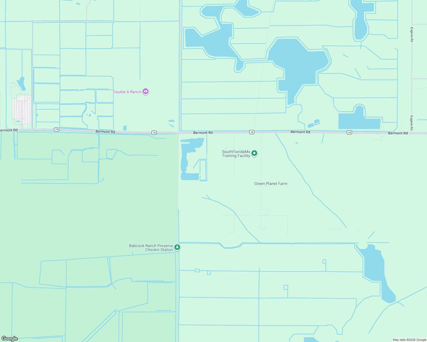 map of restaurants, bars, coffee shops, grocery stores, and more near 48339 Bermont Road in Punta Gorda