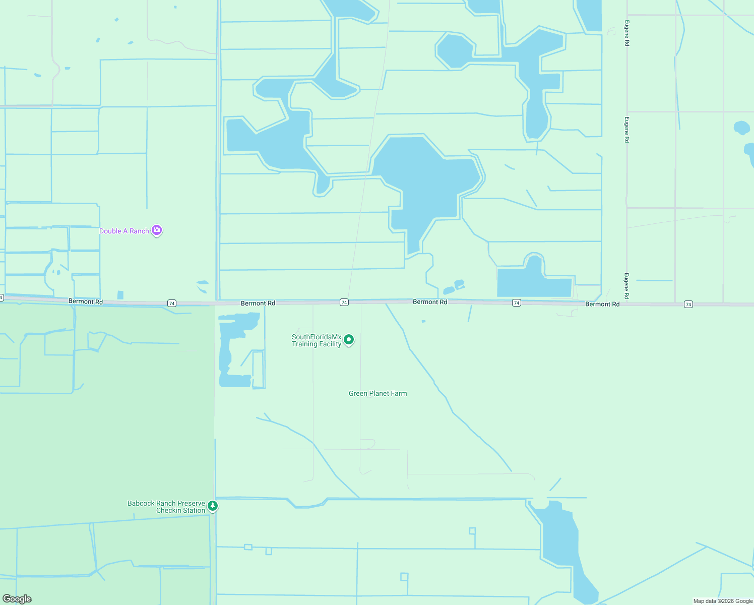 map of restaurants, bars, coffee shops, grocery stores, and more near 48845 Bermont Road in Punta Gorda
