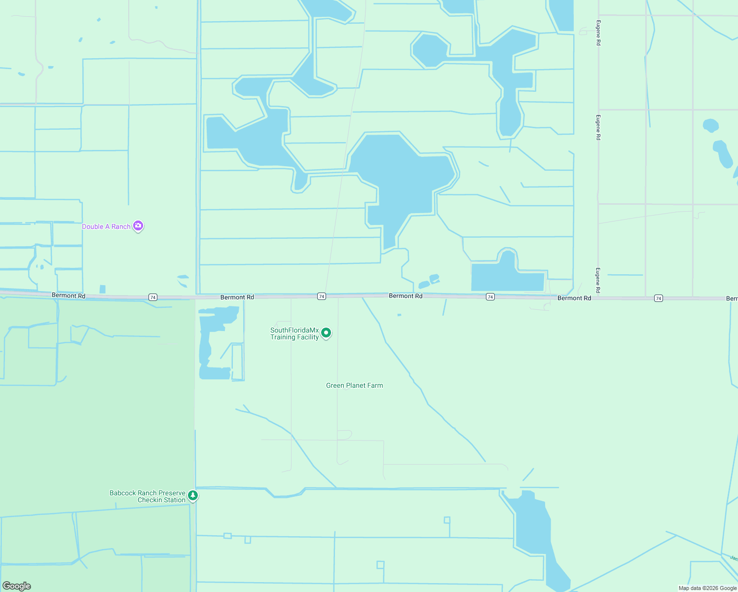 map of restaurants, bars, coffee shops, grocery stores, and more near 48943 Bermont Road in Punta Gorda