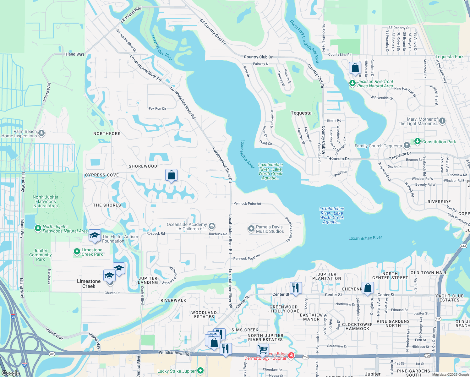 18860 Loxahatchee River Road Jupiter - Lng= 80.1212093