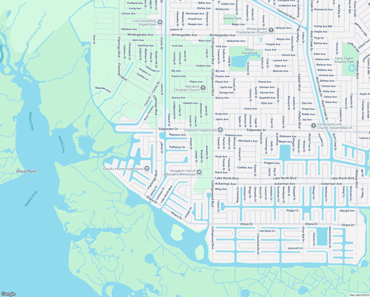 map of restaurants, bars, coffee shops, grocery stores, and more near 17200 Gulfspray Circle in Port Charlotte