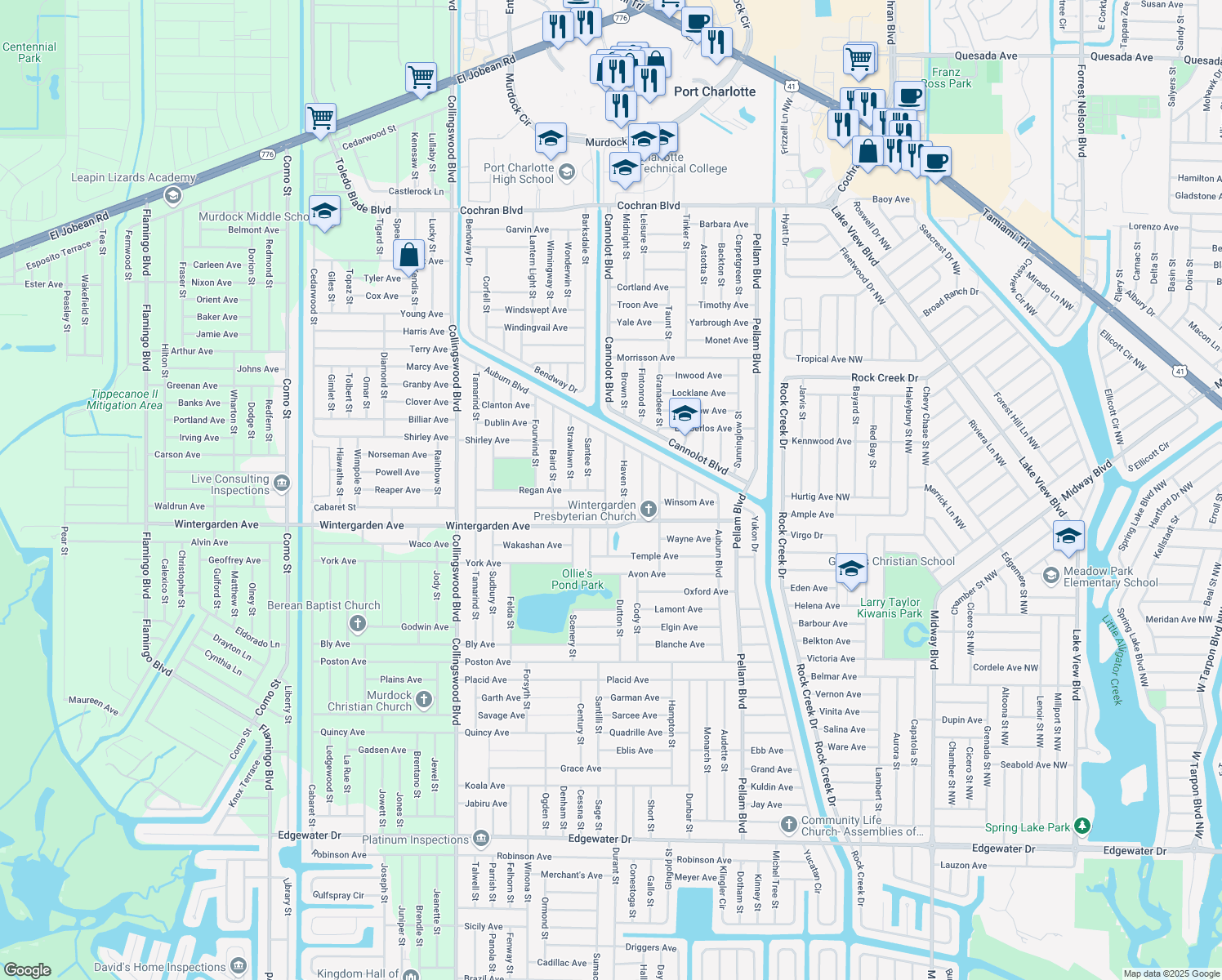 2482 Dando Street, Port Charlotte FL Walk Score