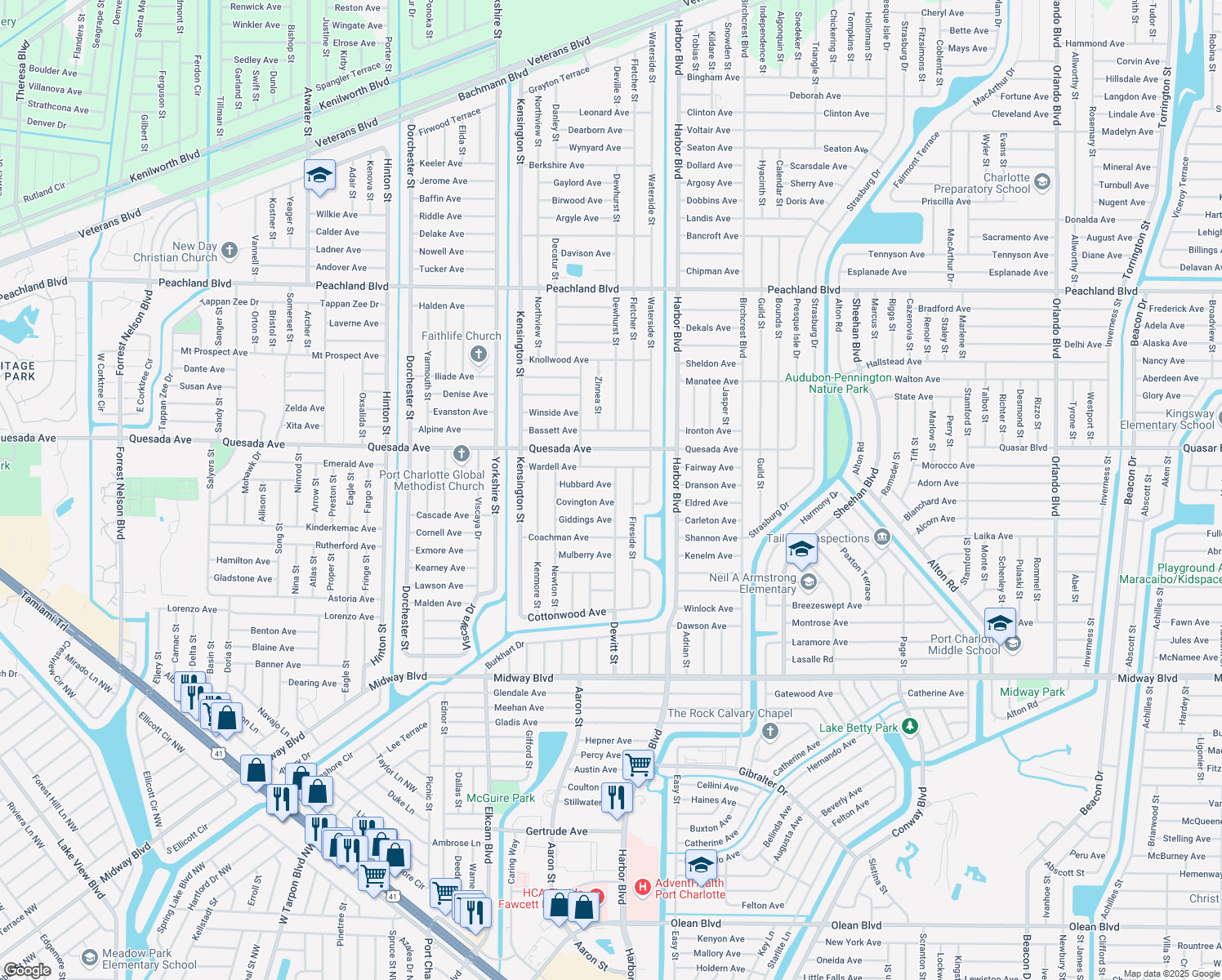 1345 Dewitt Street, Port Charlotte FL Walk Score