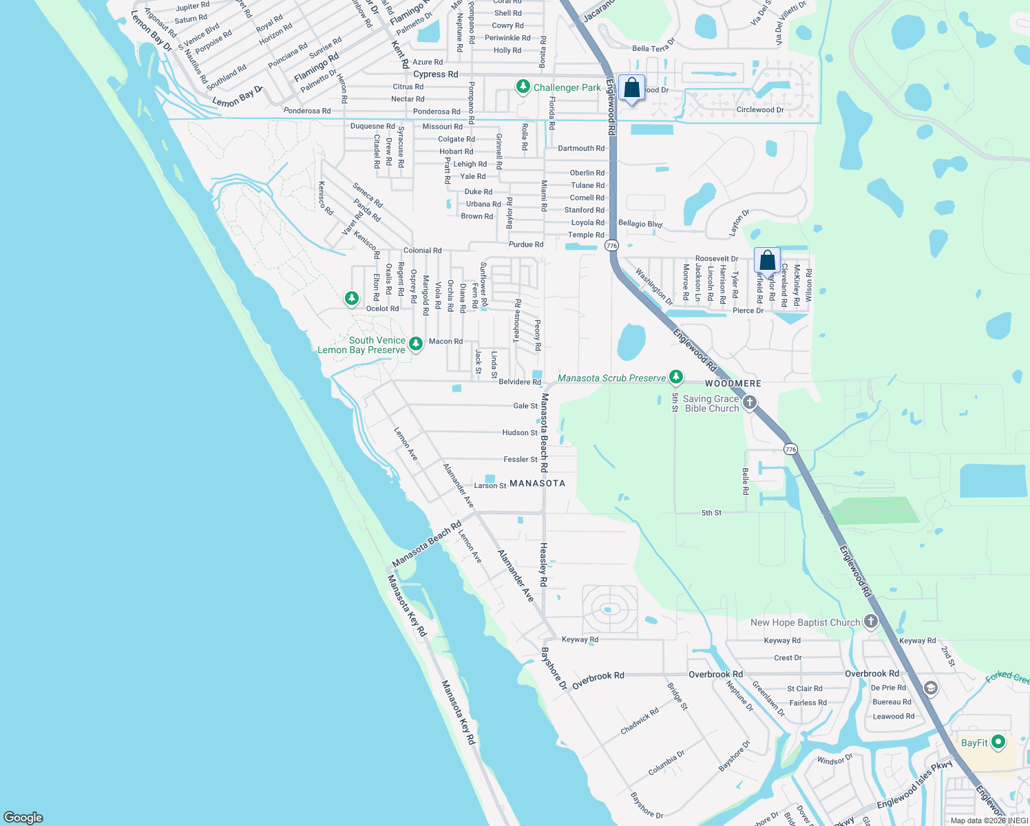 map of restaurants, bars, coffee shops, grocery stores, and more near 1717 Gale Street in Englewood