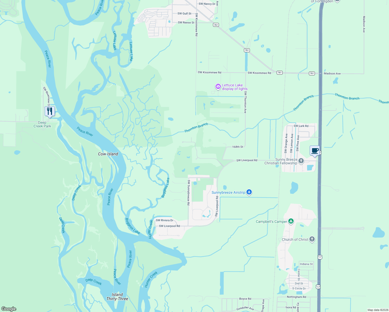 map of restaurants, bars, coffee shops, grocery stores, and more near 8269 Southwest Aviary Road in Arcadia