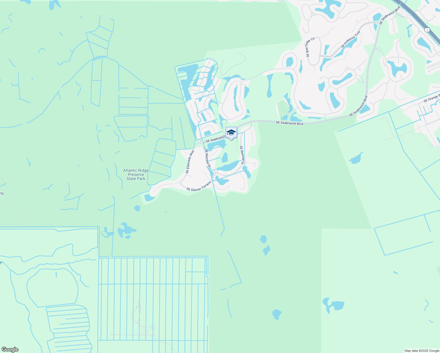 map of restaurants, bars, coffee shops, grocery stores, and more near 9201 Southeast Retreat Drive in Hobe Sound