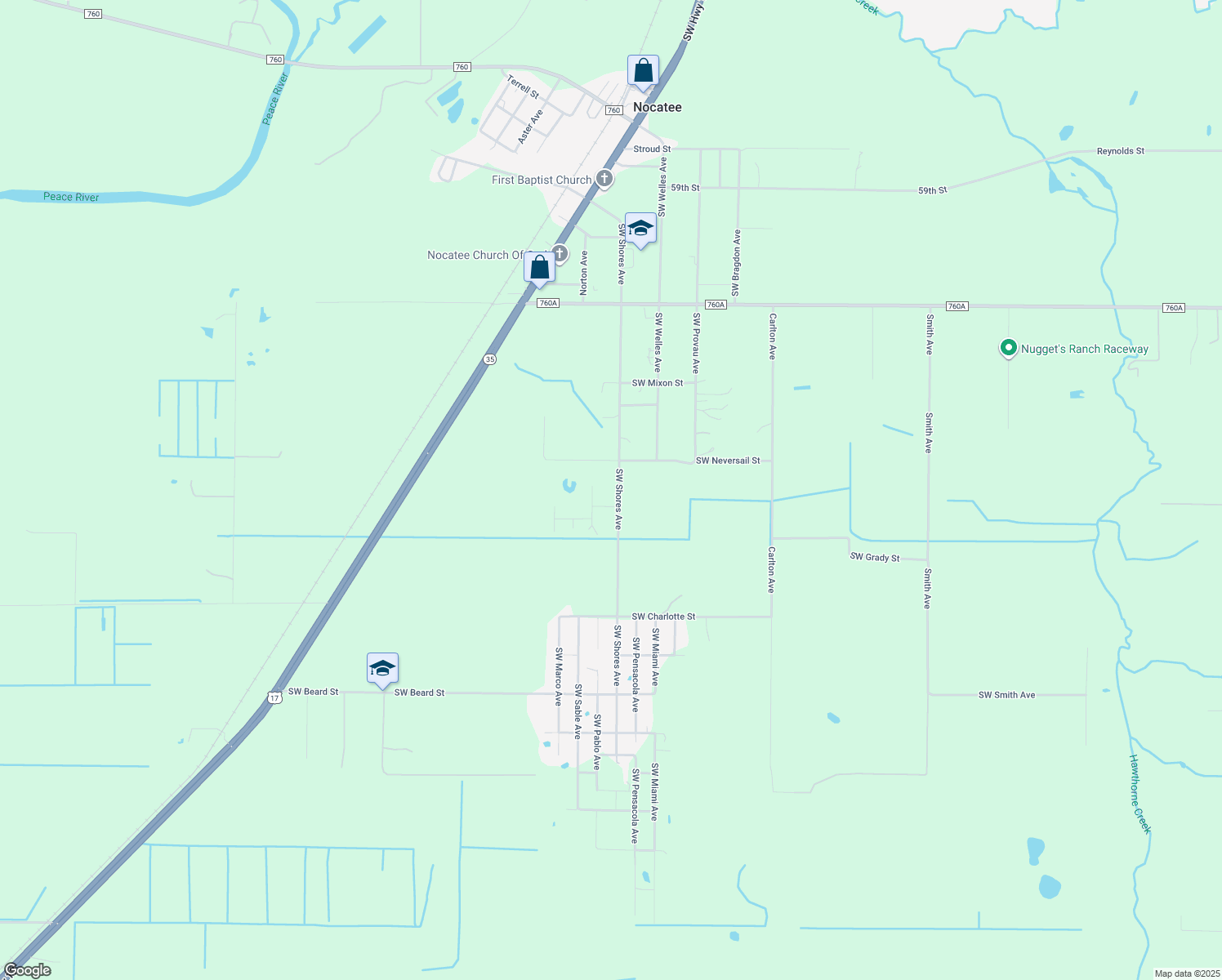 map of restaurants, bars, coffee shops, grocery stores, and more near 5607 Southwest Shores Avenue in Arcadia
