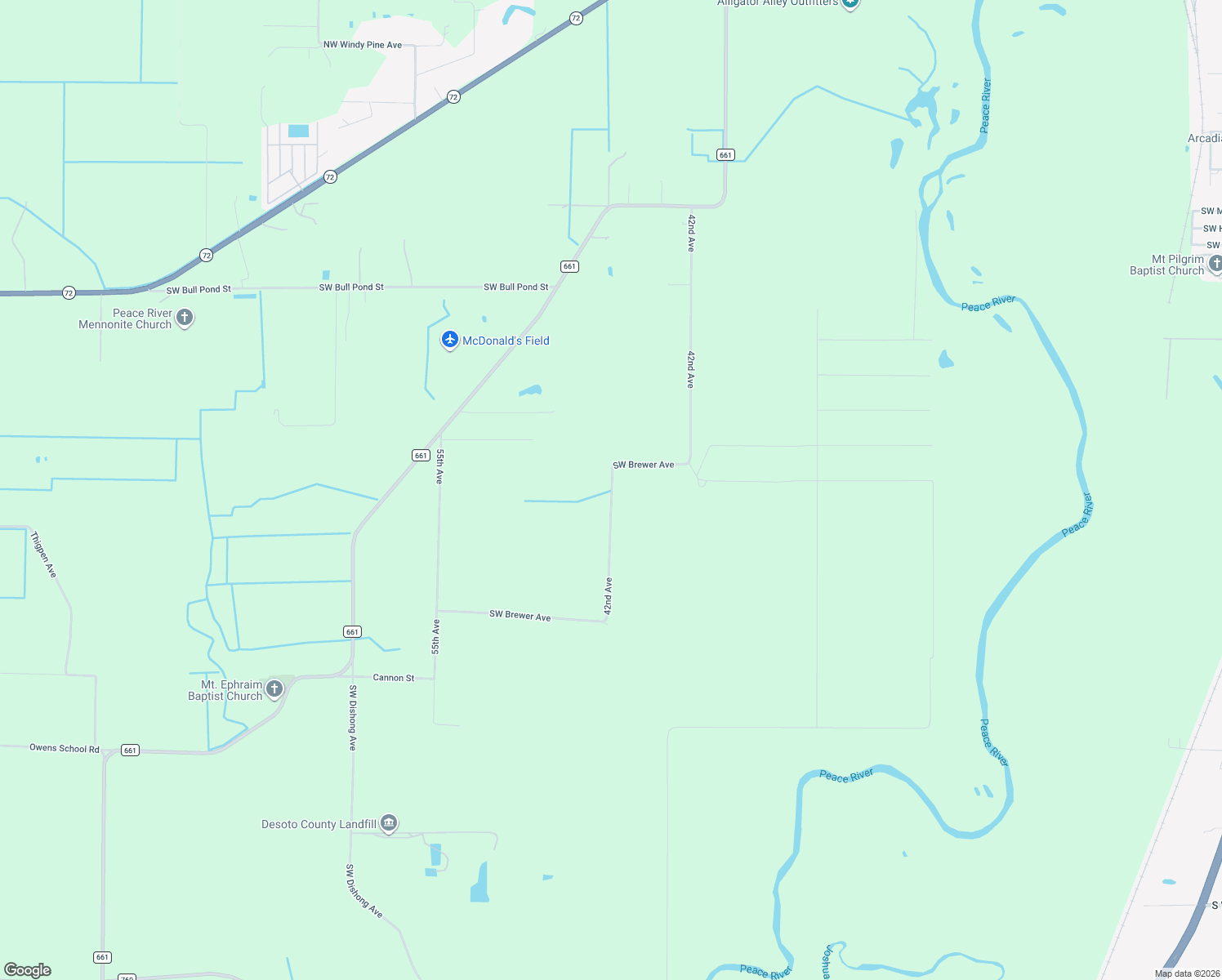 map of restaurants, bars, coffee shops, grocery stores, and more near 2431 Southwest Brewer Avenue in Arcadia