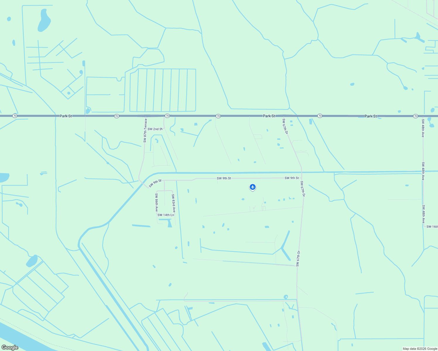 map of restaurants, bars, coffee shops, grocery stores, and more near 7675 Southwest 9th Street in Okeechobee