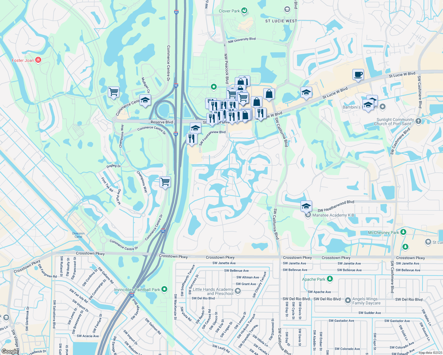 835 Southwest Lake Charles Circle, Port St. Lucie FL Walk Score