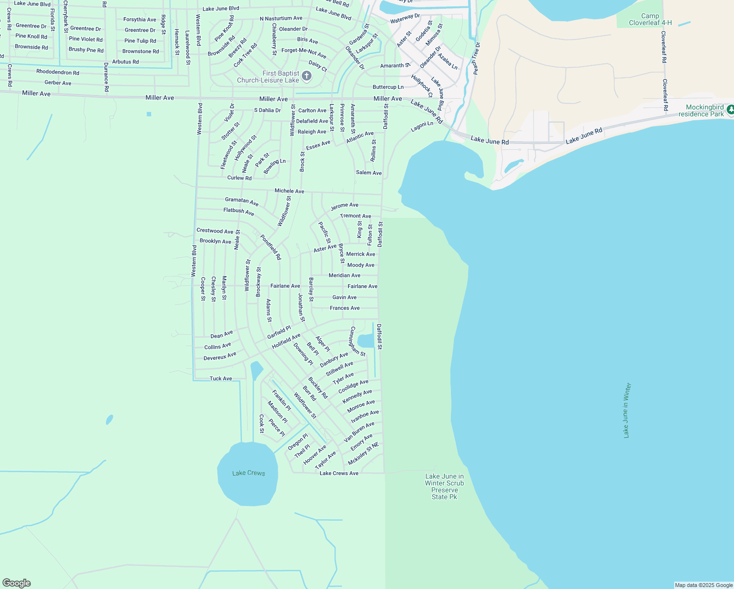 map of restaurants, bars, coffee shops, grocery stores, and more near 3107 Gavin Avenue in Lake Placid
