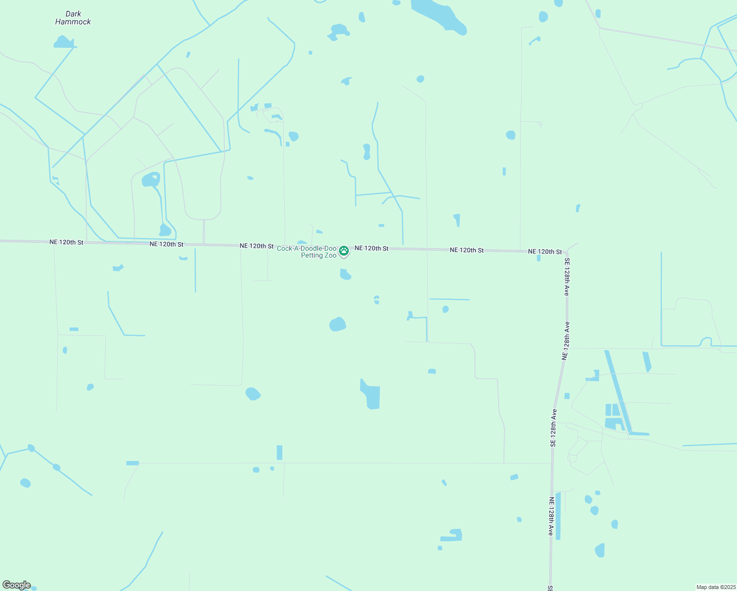 map of restaurants, bars, coffee shops, grocery stores, and more near 11090 Northeast 120th Street in Okeechobee