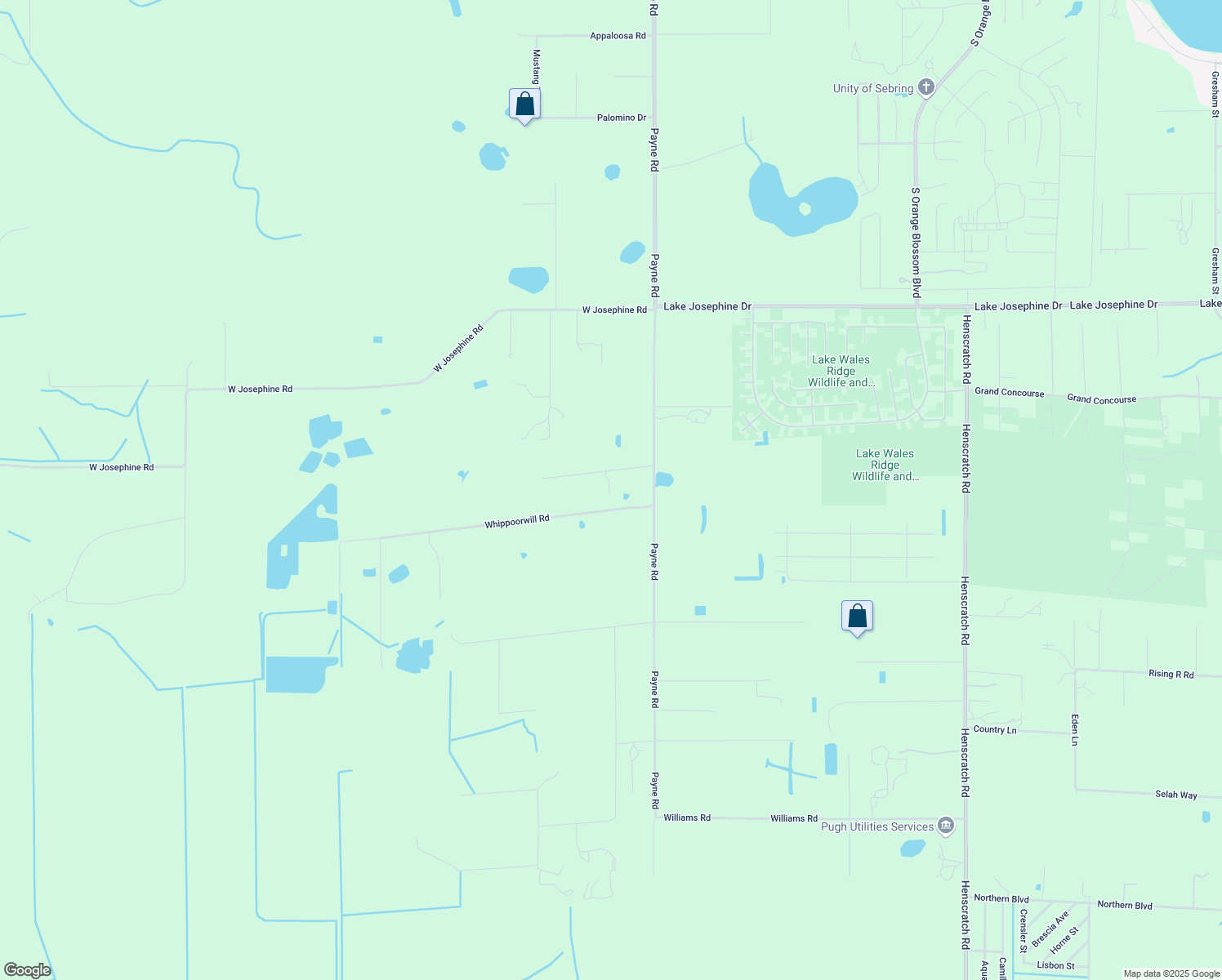 map of restaurants, bars, coffee shops, grocery stores, and more near 4025 Eiland Drive in Sebring