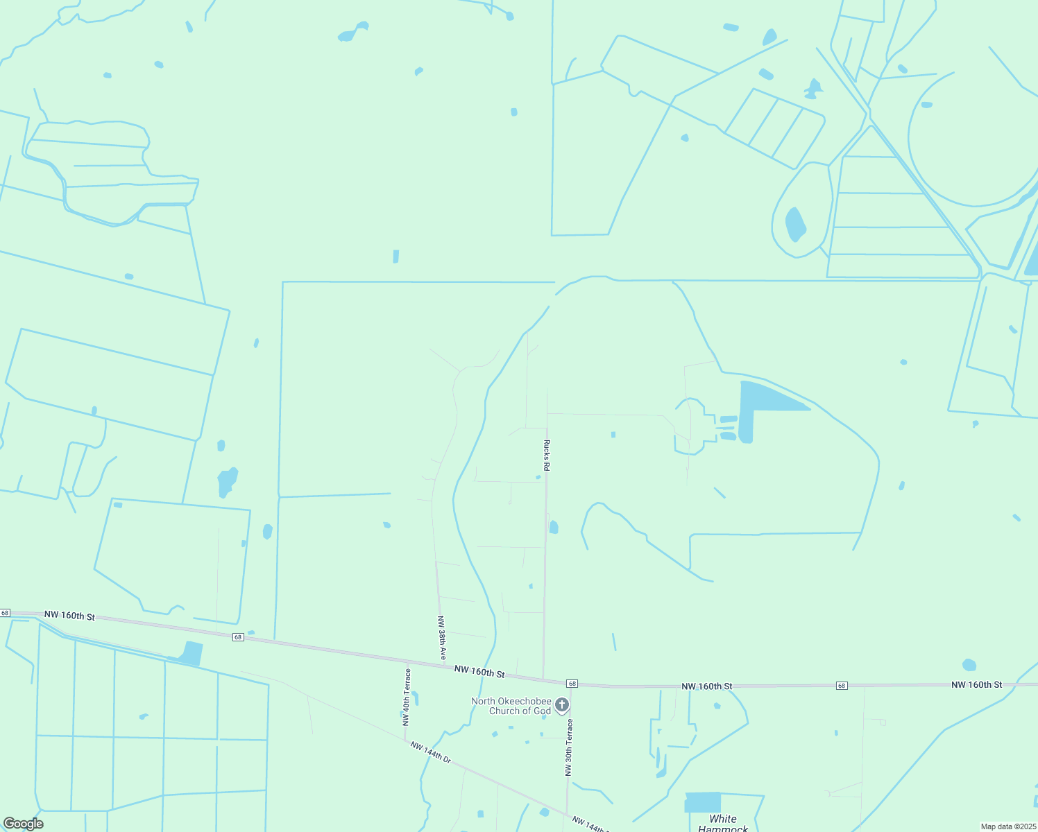 map of restaurants, bars, coffee shops, grocery stores, and more near 17625 Northwest 33rd Terrace in Okeechobee