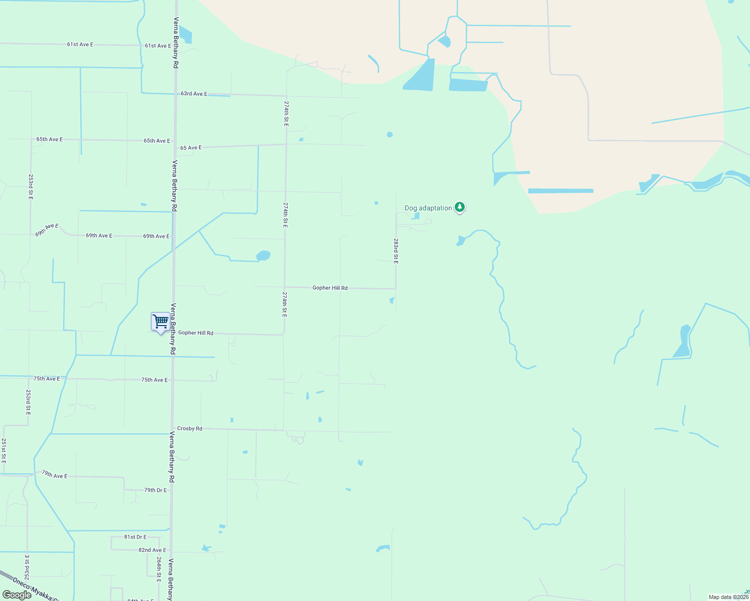 map of restaurants, bars, coffee shops, grocery stores, and more near 28154 Gopher Hill Road in Myakka City
