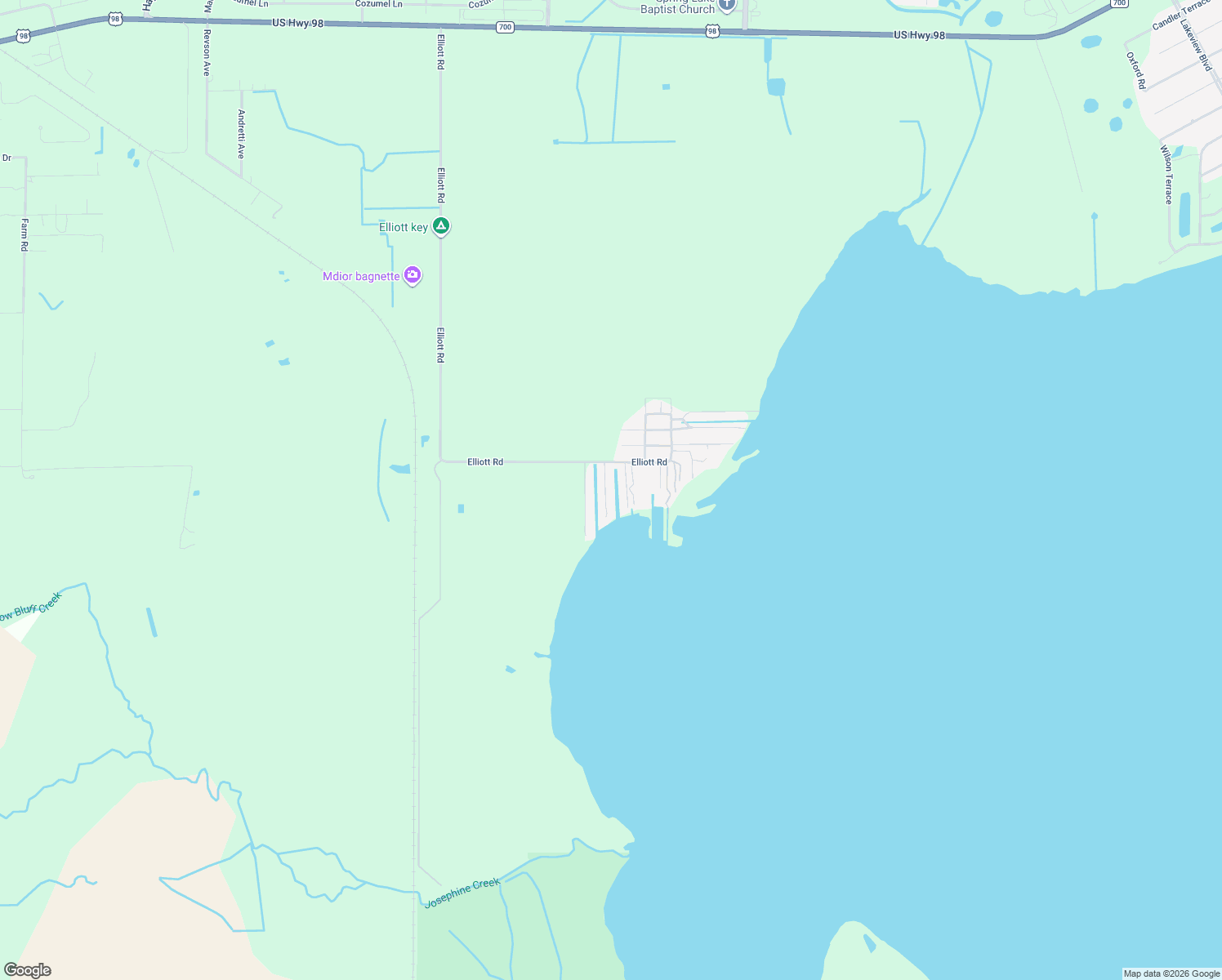 map of restaurants, bars, coffee shops, grocery stores, and more near 18 Mary Bell Landing Road in Sebring