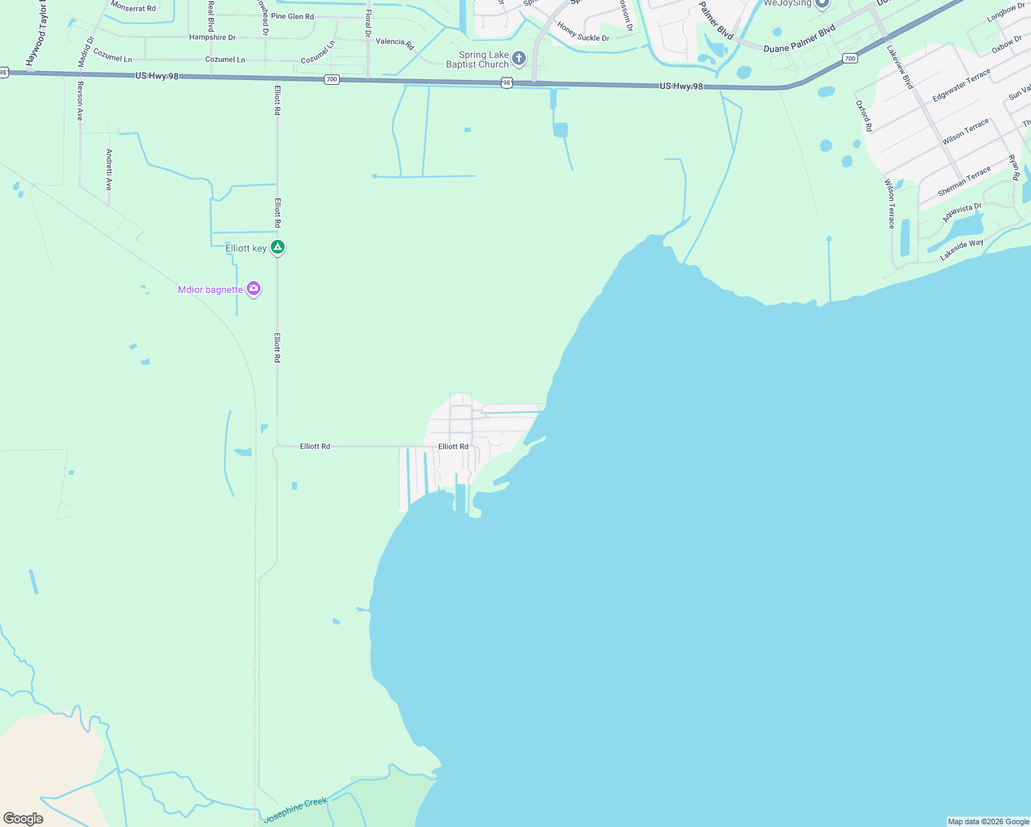 map of restaurants, bars, coffee shops, grocery stores, and more near 7730 Big Mac Drive in Sebring