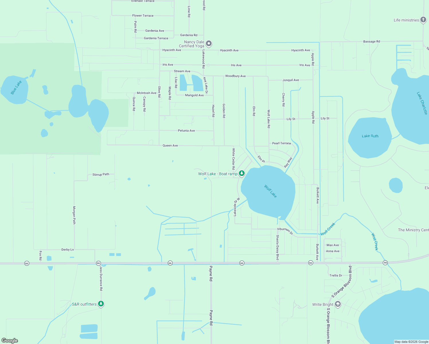 map of restaurants, bars, coffee shops, grocery stores, and more near 6233 Navel Road in Sebring