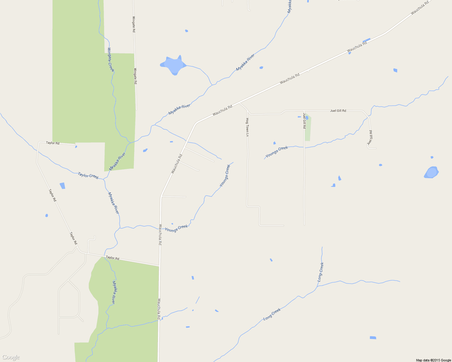 map of restaurants, bars, coffee shops, grocery stores, and more near 5855 Wauchula Road in Myakka City