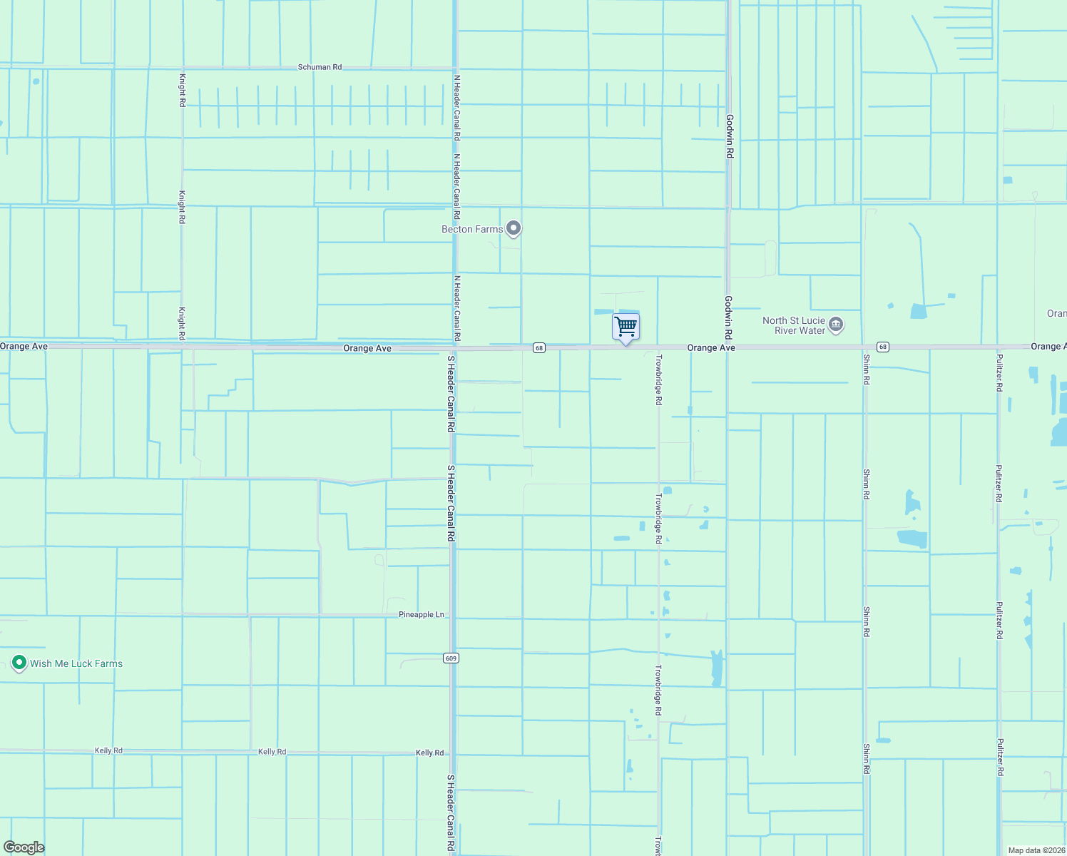 map of restaurants, bars, coffee shops, grocery stores, and more near 990 South Graves Road in Fort Pierce