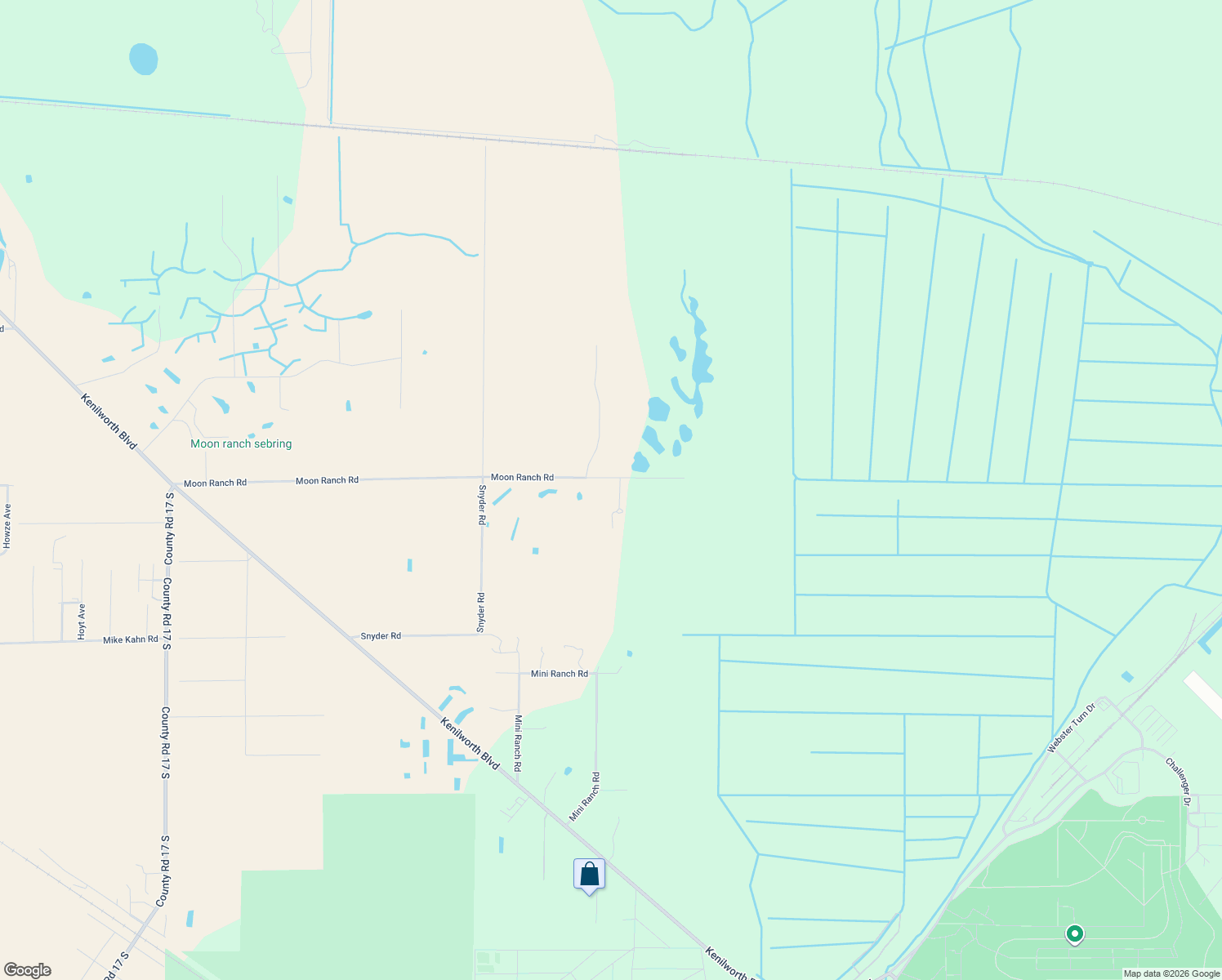 map of restaurants, bars, coffee shops, grocery stores, and more near 675 Moon Ranch Road in Sebring