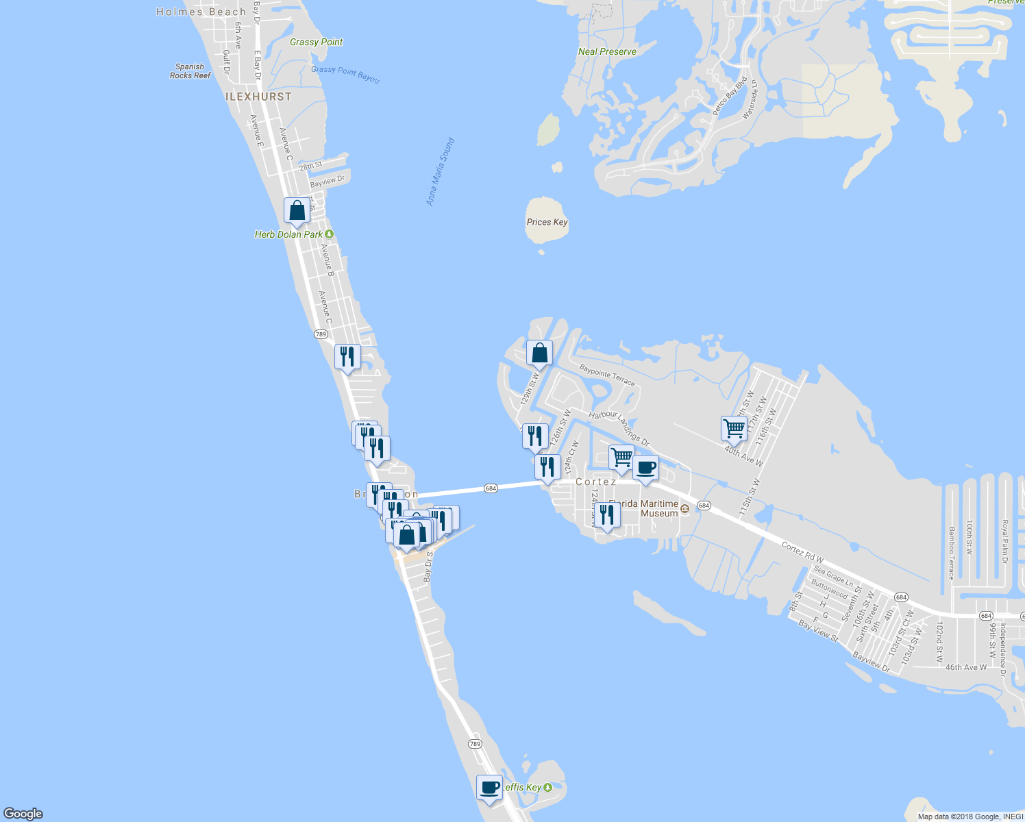 map of restaurants, bars, coffee shops, grocery stores, and more near 4235 127th Street West in Cortez