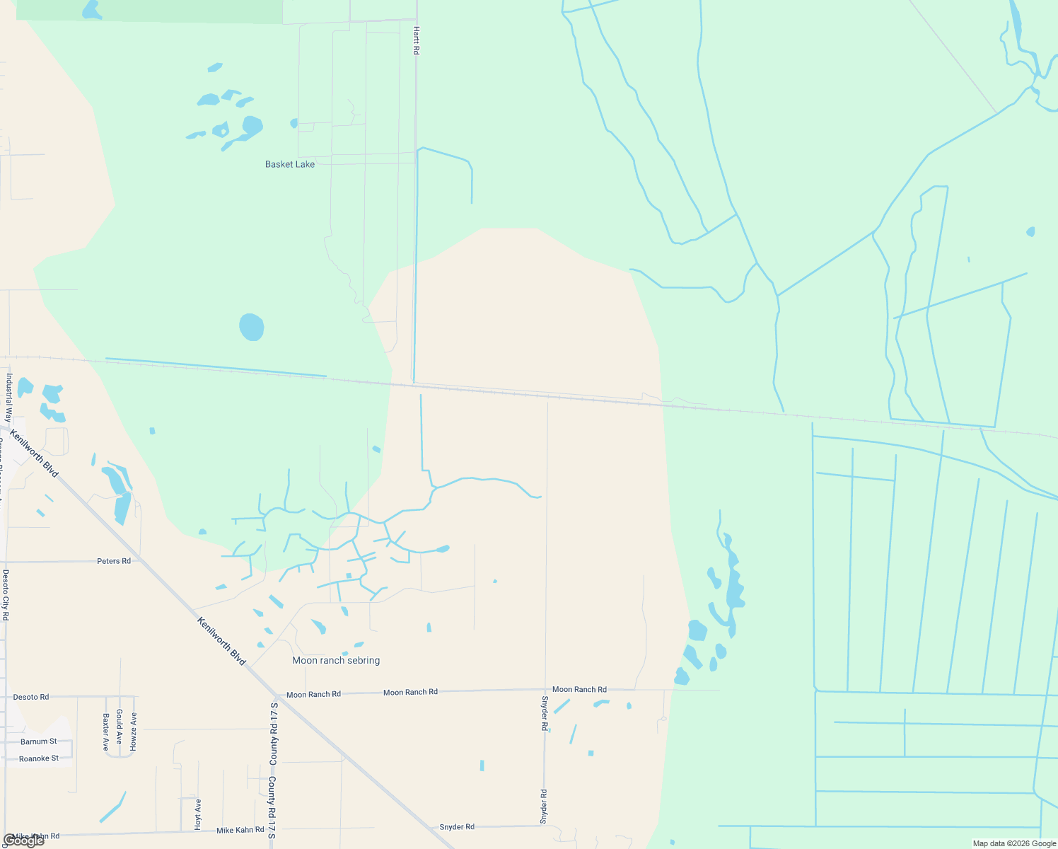 map of restaurants, bars, coffee shops, grocery stores, and more near 2301 Snyder Road in Sebring