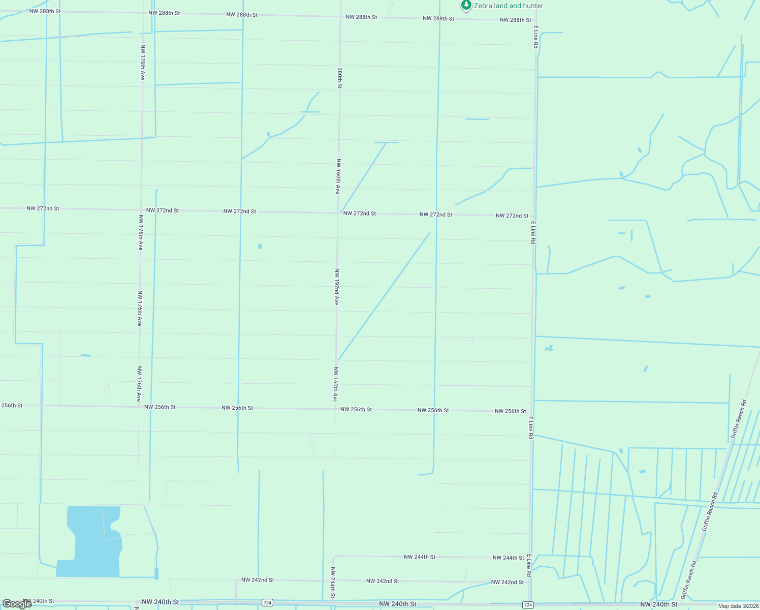 map of restaurants, bars, coffee shops, grocery stores, and more near 15679 Northwest 264th Street in Okeechobee