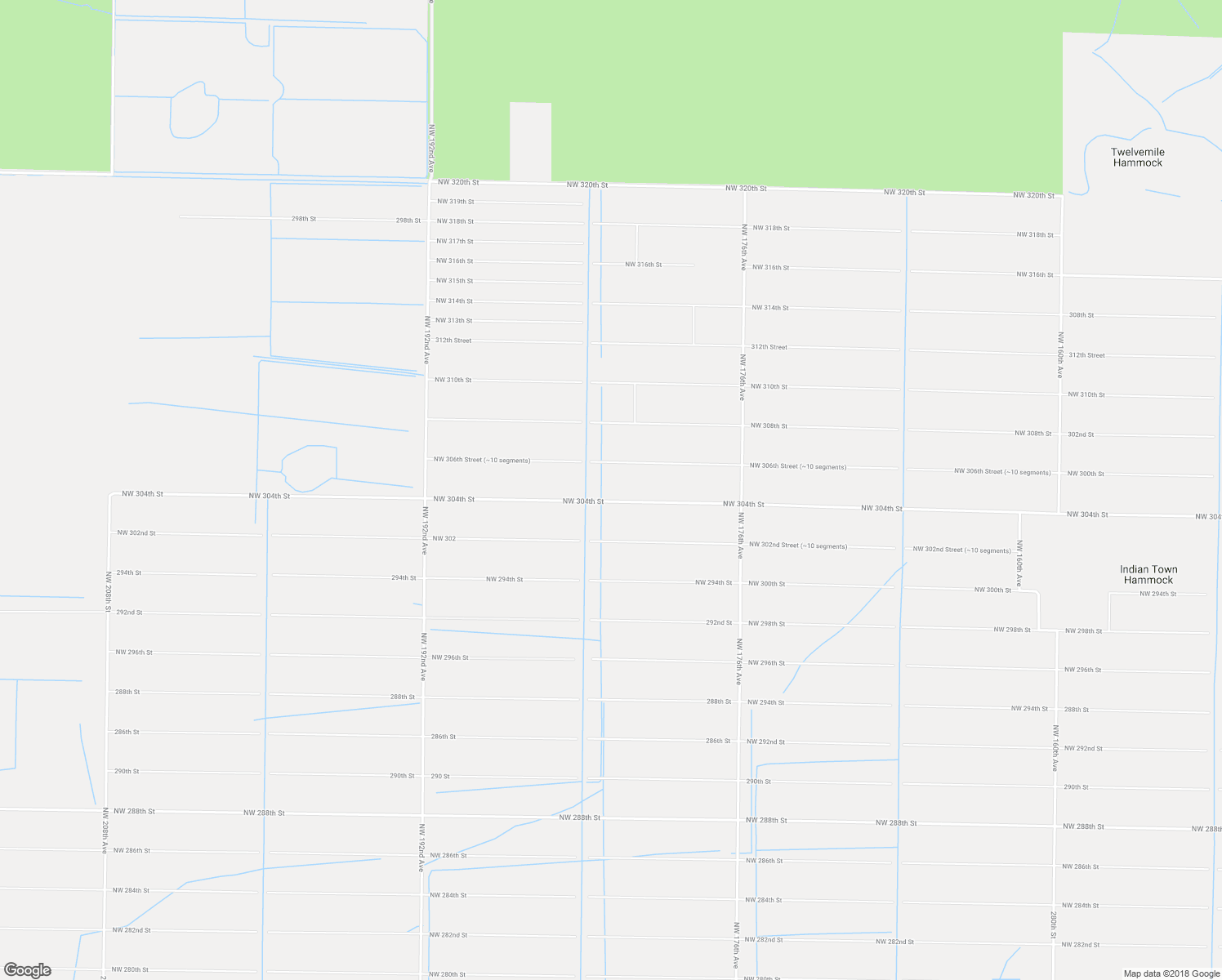 map of restaurants, bars, coffee shops, grocery stores, and more near 18277 Northwest 304th Street in Okeechobee