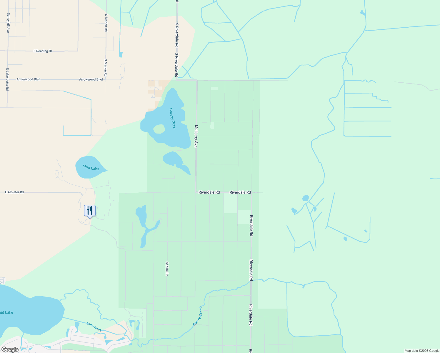 map of restaurants, bars, coffee shops, grocery stores, and more near 2322 South Jessamine Avenue in Avon Park