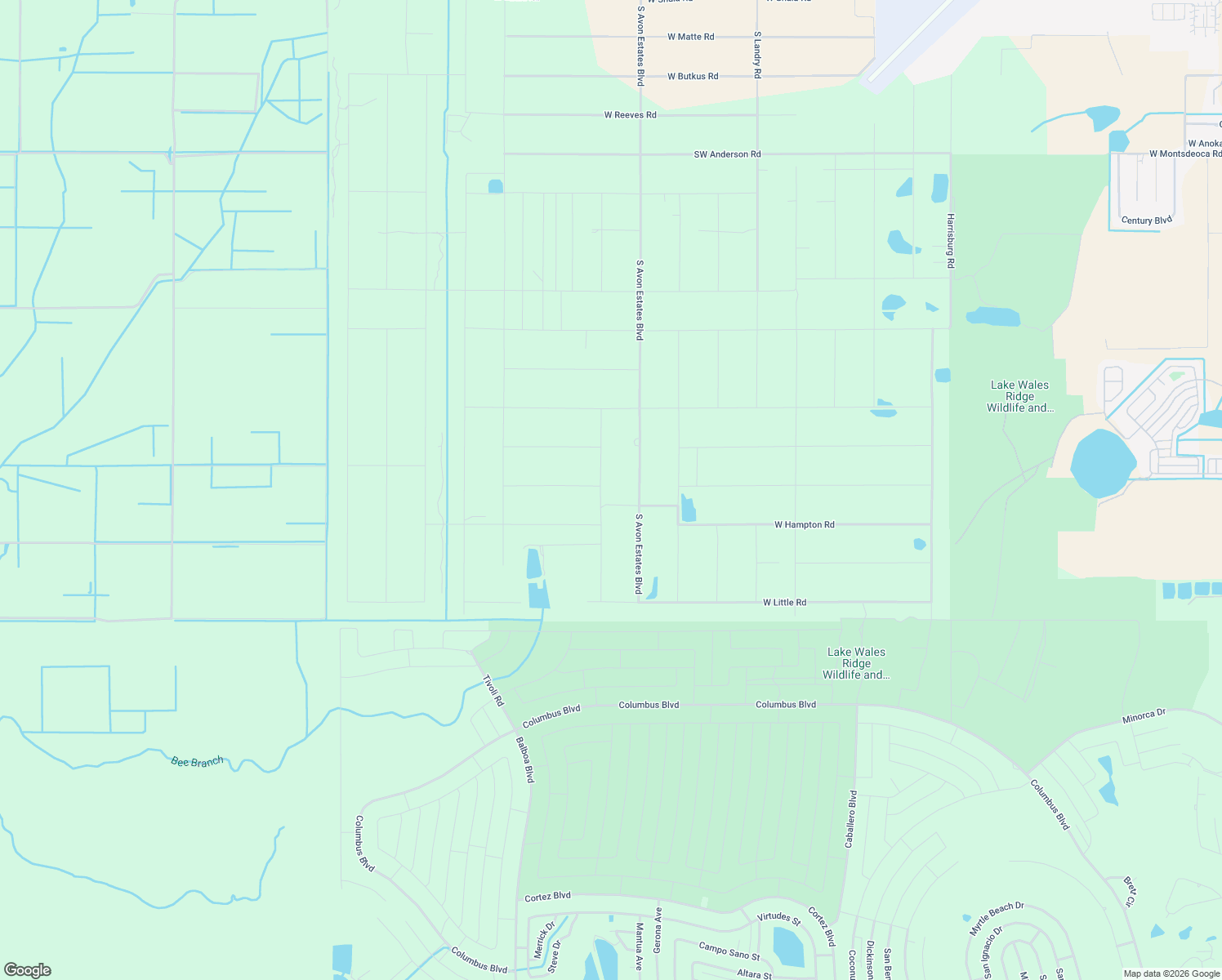 map of restaurants, bars, coffee shops, grocery stores, and more near 2013 South Staubach Road in Avon Park