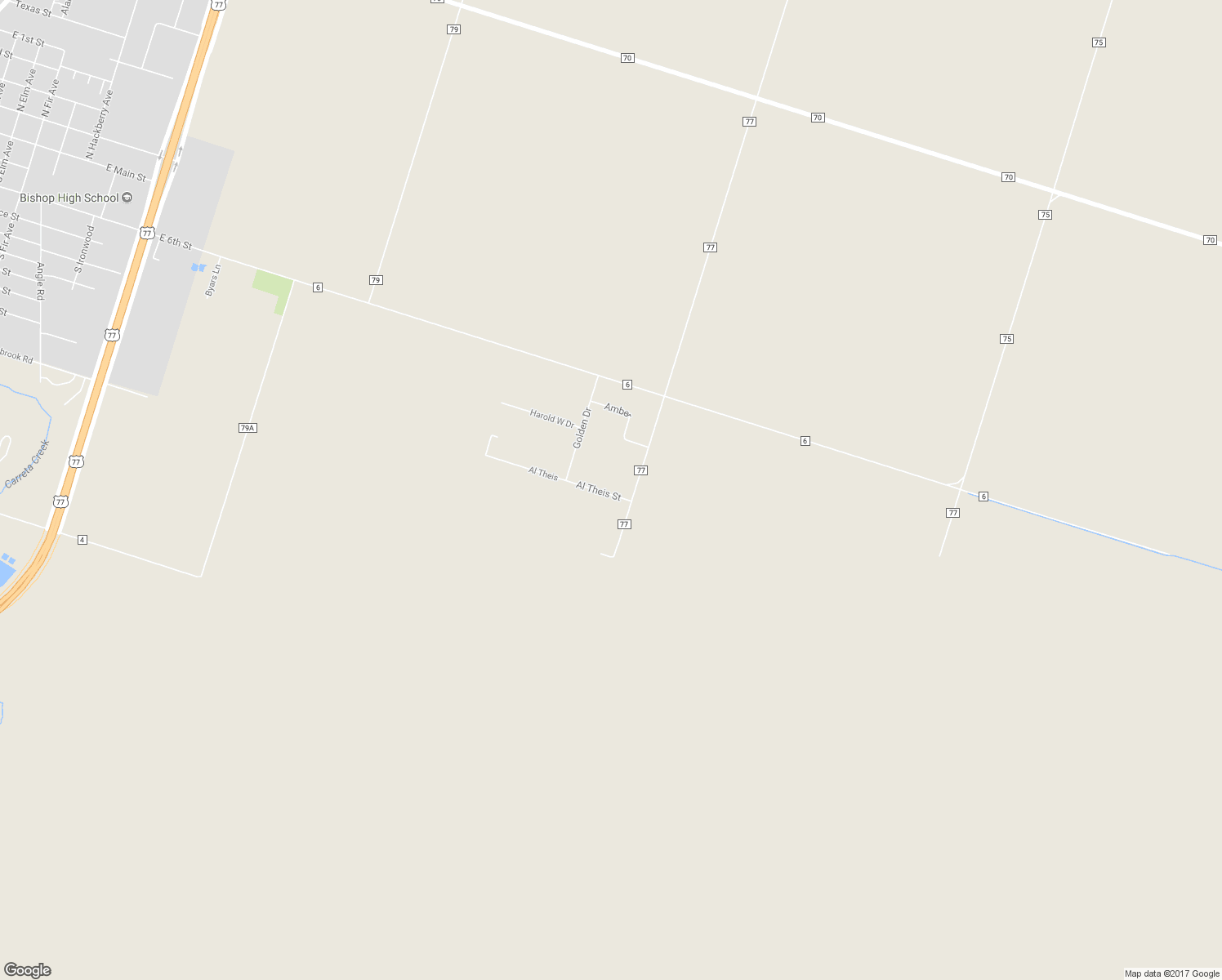 map of restaurants, bars, coffee shops, grocery stores, and more near 5058 Al Theis Street in Bishop