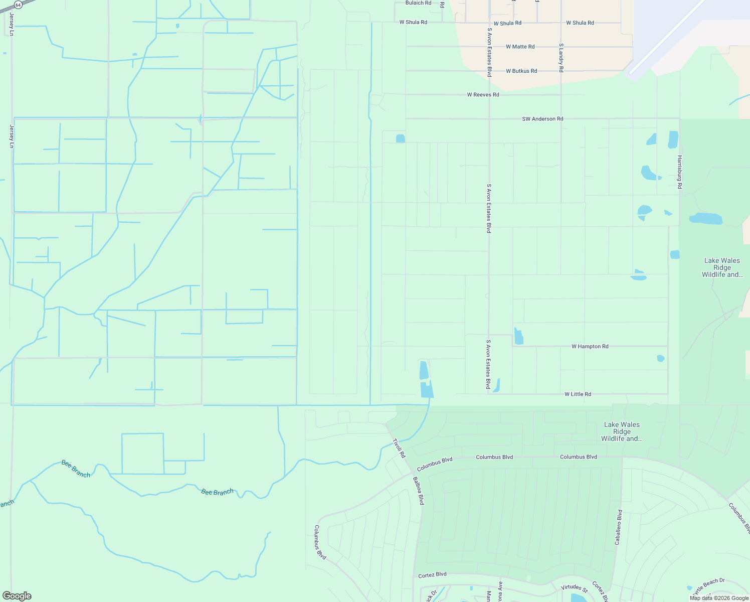 map of restaurants, bars, coffee shops, grocery stores, and more near 1900 South Griese Road in Avon Park