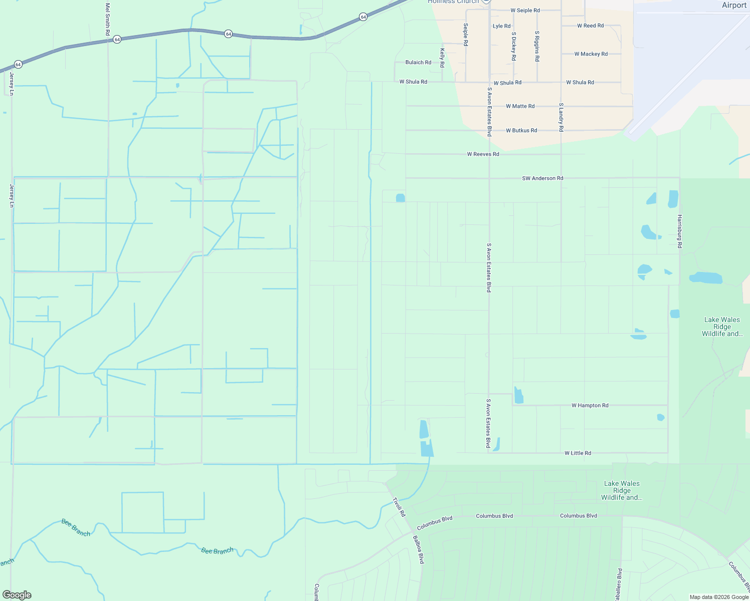 map of restaurants, bars, coffee shops, grocery stores, and more near 1638 South Griese Road in Avon Park
