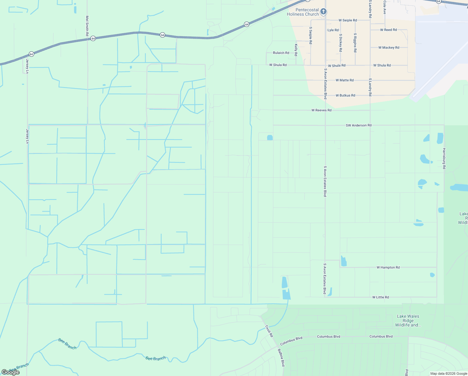 map of restaurants, bars, coffee shops, grocery stores, and more near 3220 West Josephson Road in Avon Park