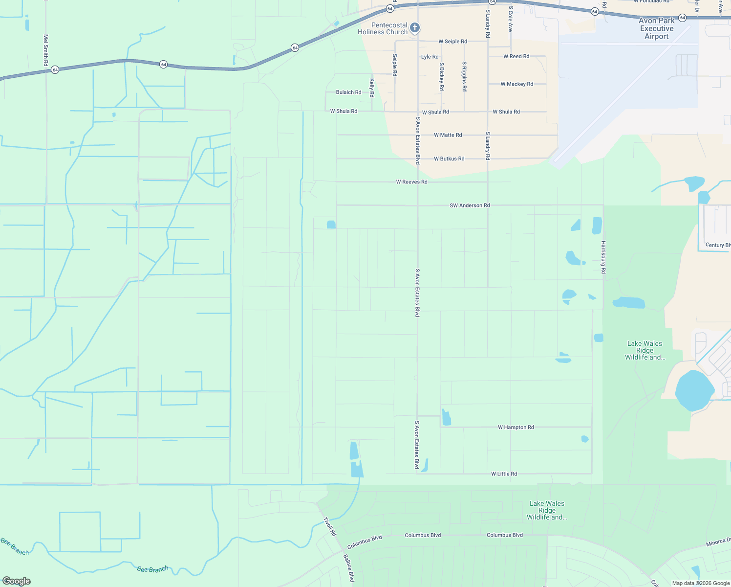 map of restaurants, bars, coffee shops, grocery stores, and more near 2927 West Starr Road in Avon Park