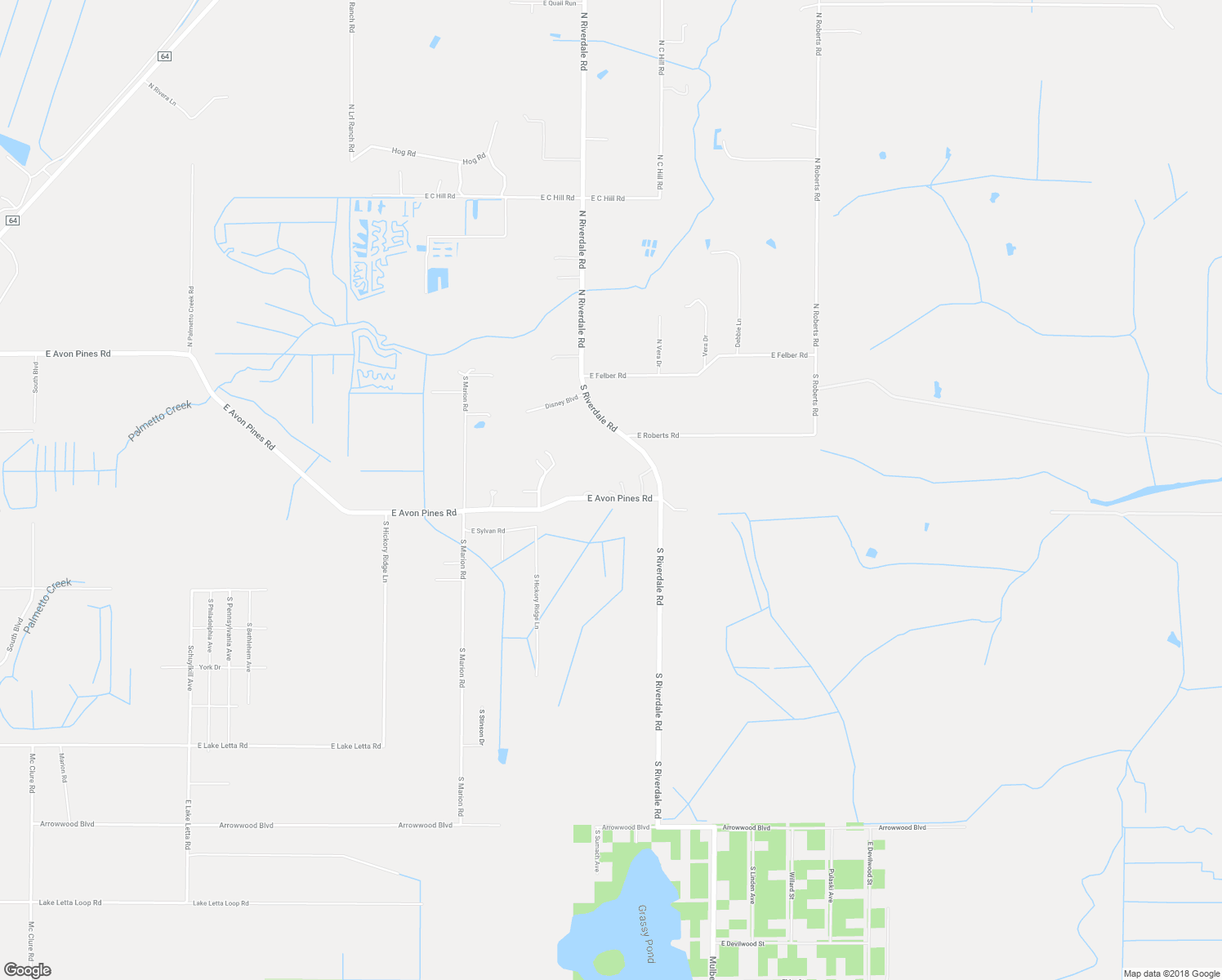 map of restaurants, bars, coffee shops, grocery stores, and more near 4801 East Avon Pines Road in Avon Park