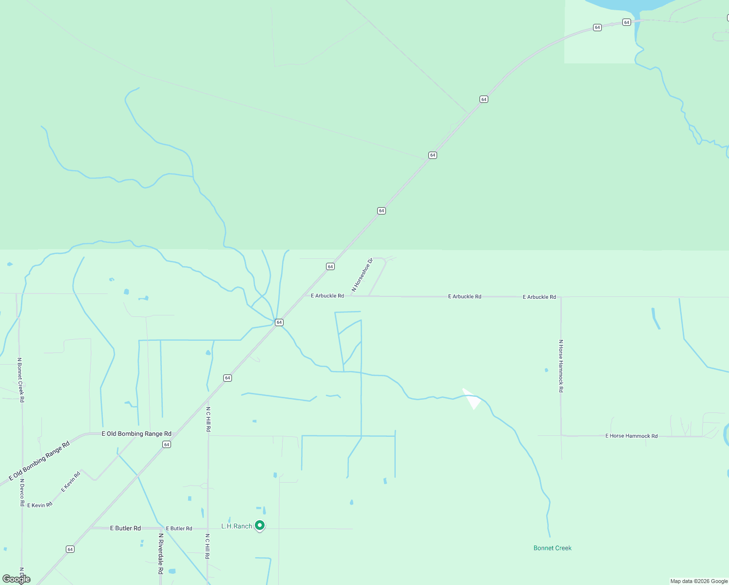 map of restaurants, bars, coffee shops, grocery stores, and more near 3329 North Horseshoe Drive in Avon Park
