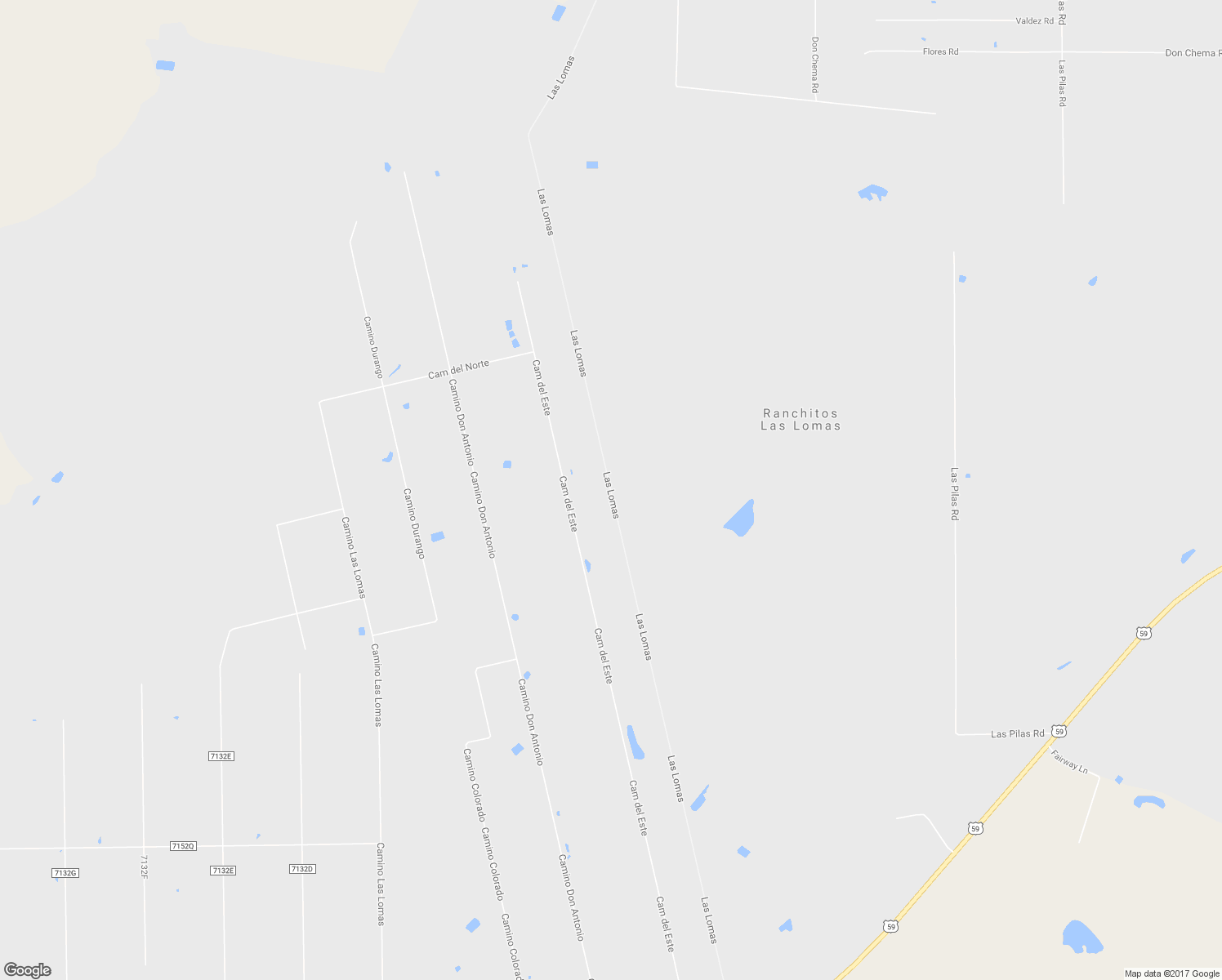 map of restaurants, bars, coffee shops, grocery stores, and more near Las Lomas in Laredo