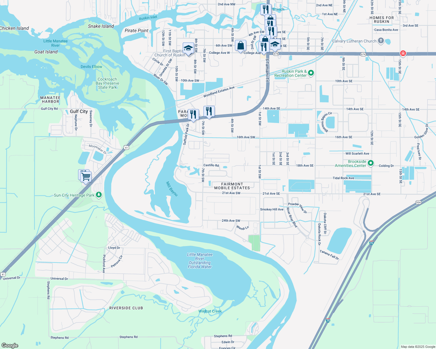 613 Ocean Mist Court, Ruskin FL Walk Score