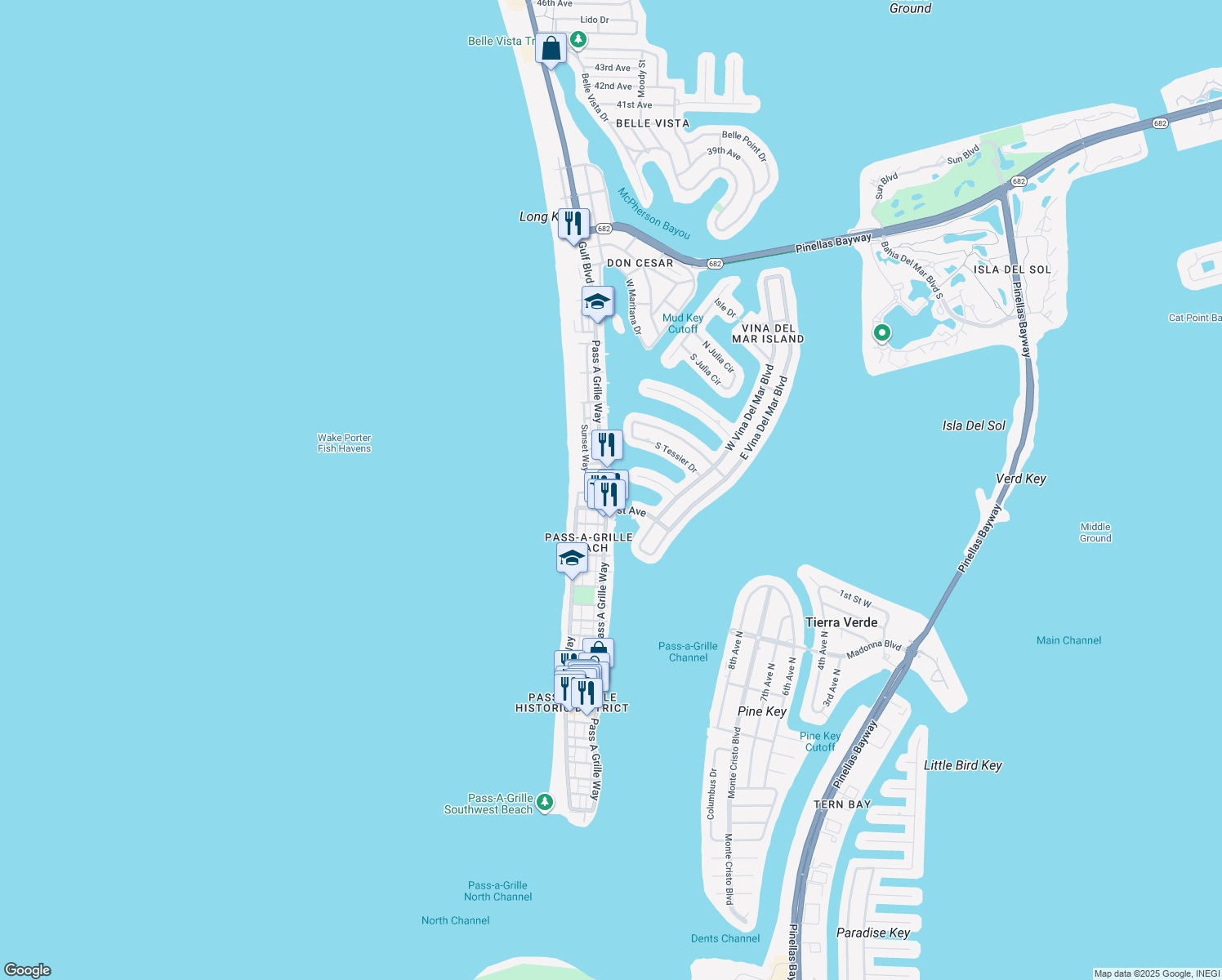 2201 Pass a Grille Way, Saint Pete Beach FL Walk Score