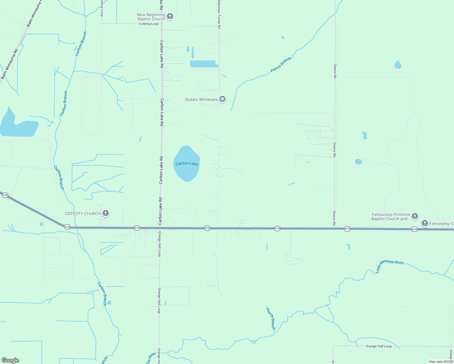 map of restaurants, bars, coffee shops, grocery stores, and more near 17216 Alderman Turner Road in Wimauma