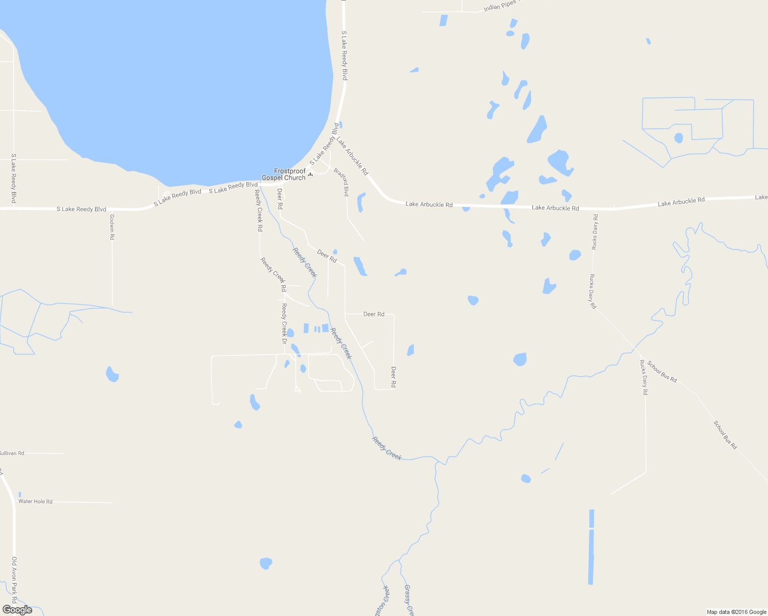 map of restaurants, bars, coffee shops, grocery stores, and more near 112 Deer Road in Frostproof