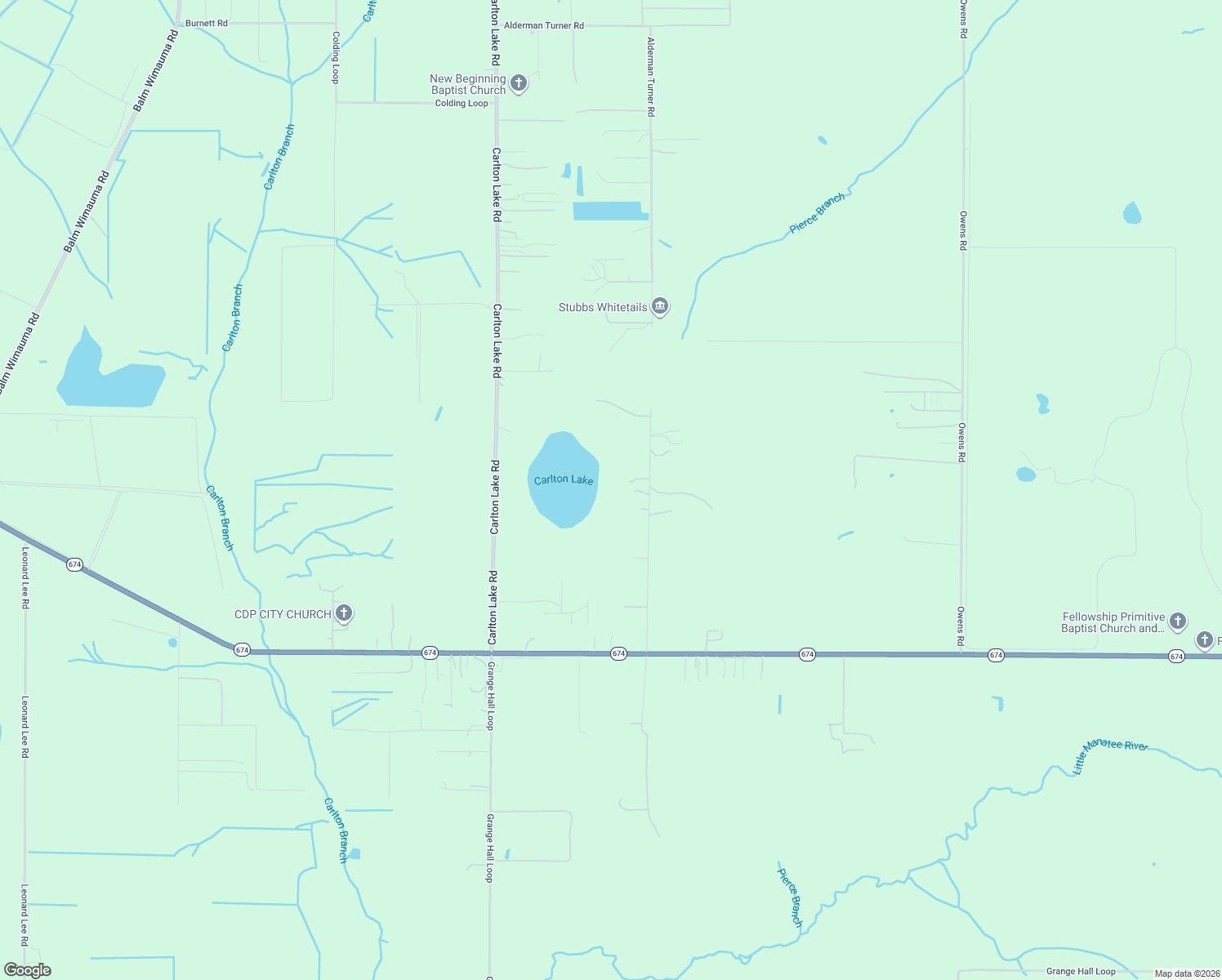 map of restaurants, bars, coffee shops, grocery stores, and more near 17023 Alderman Turner Road in Wimauma